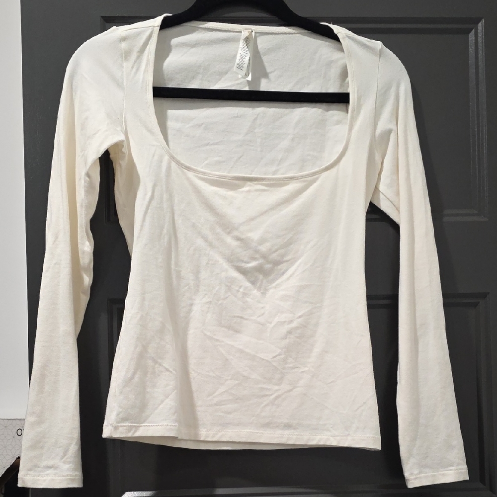 Skims Cotton Jersey Square Neck